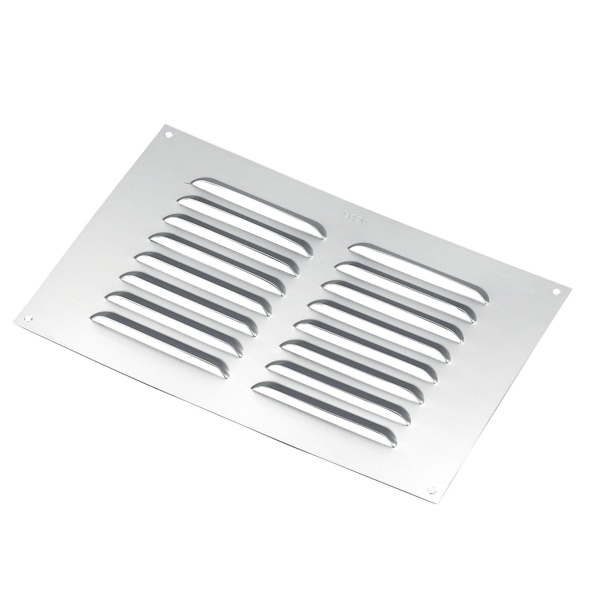 Manrose Chrome Effect Rectangular Applications Requiring Low Extraction Rates Fixed Louvre Vent V1840S, (H)152mm (W)229mm Price Comparisons | Compare The Build