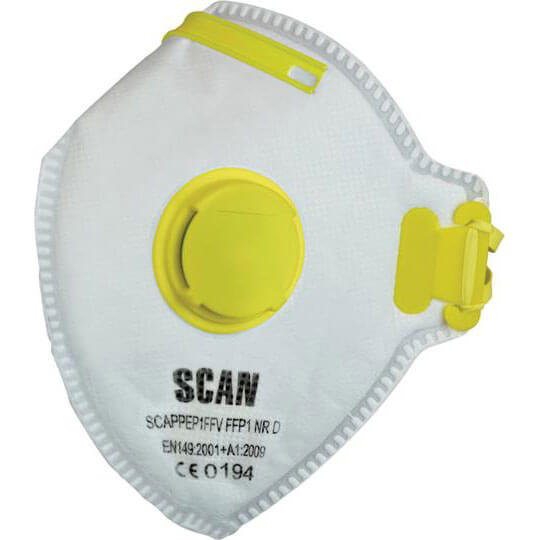 Scan FFP1 Fold Flat Valved Disposable Mask Pack of 20 Price Comparisons | Compare The Build