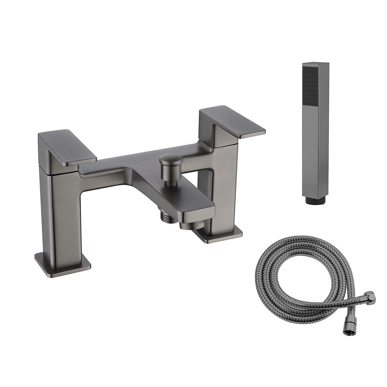 Barkway Bath Shower Mixer Tap Gun Metal Price Comparisons | Compare The Build