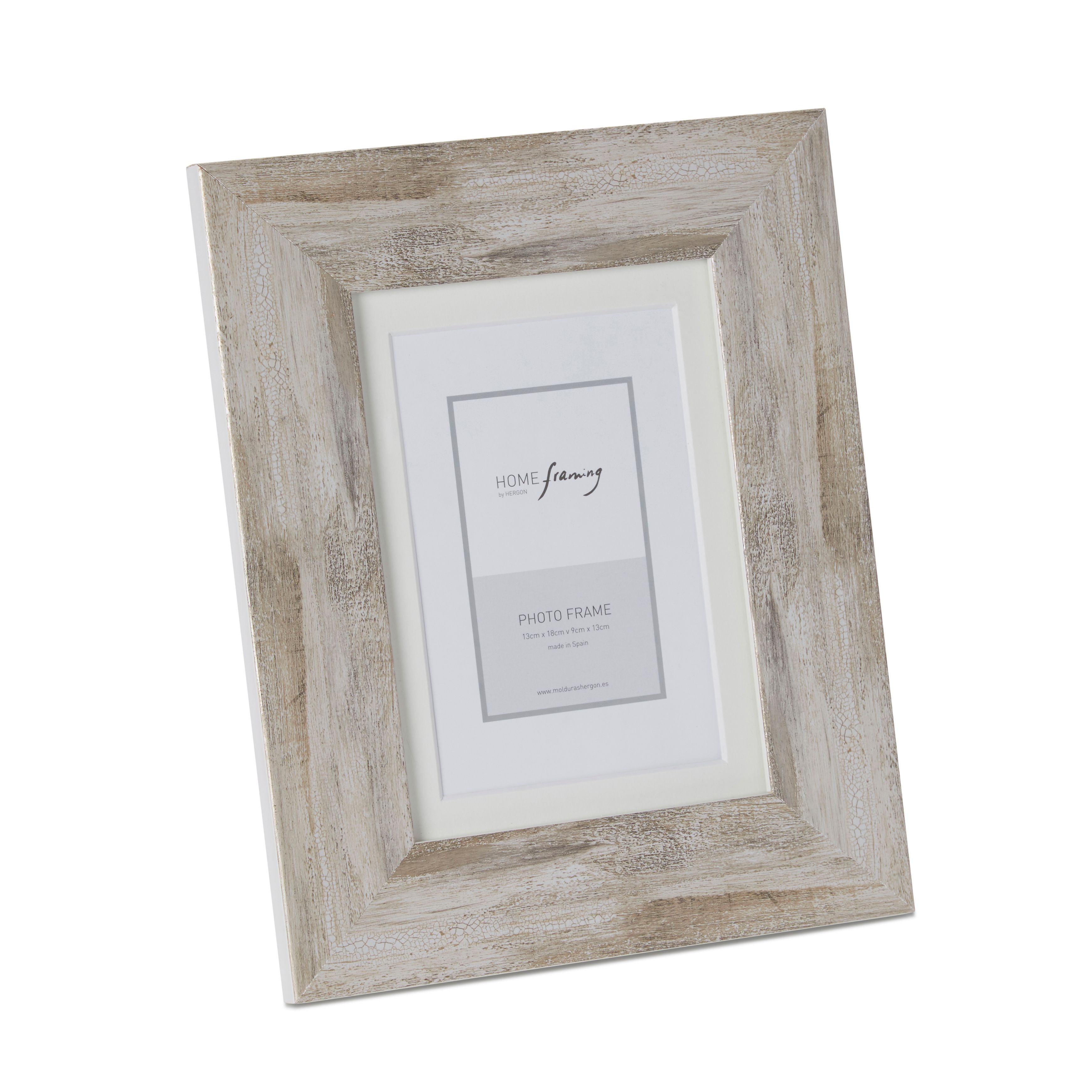Grey Washed Single Frame Wood Picture Frame (H)252mm X (W)202mm Price Comparisons | Compare The Build