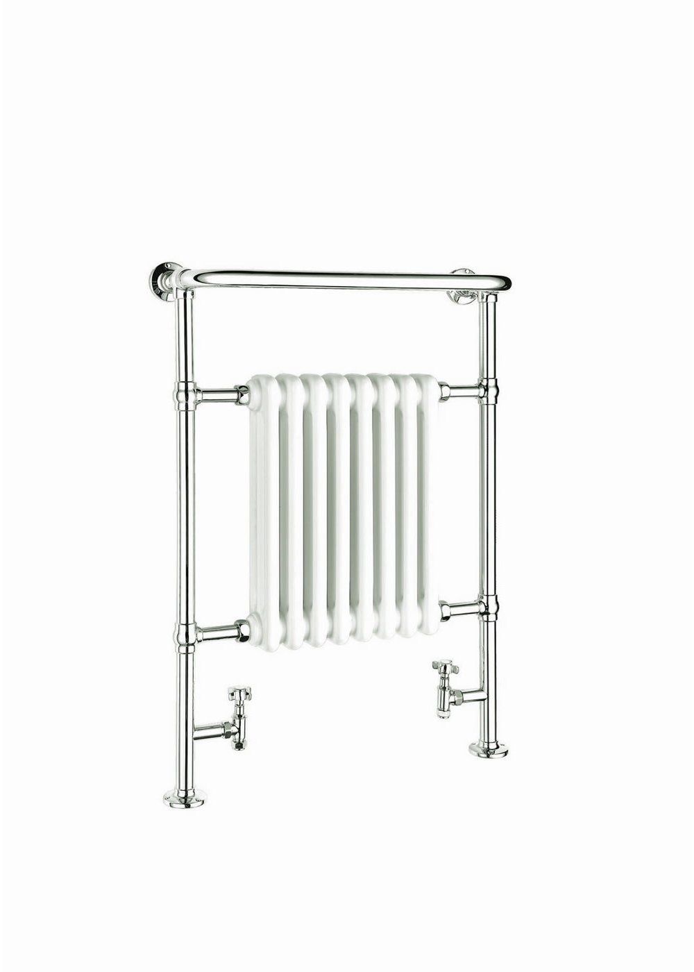 Reina Victoria Towel Rail, Chrome/White, 960x675mm Price Comparisons | Compare The Build