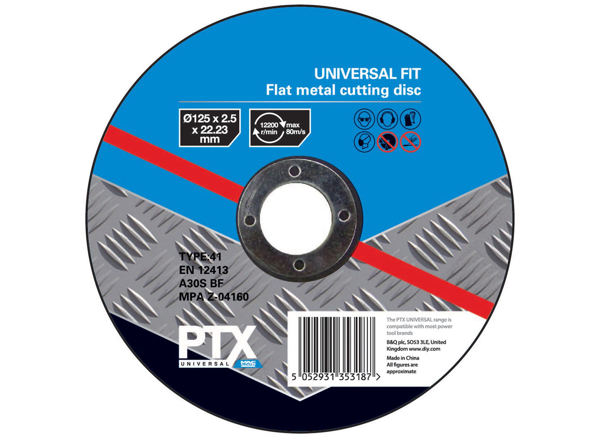 Ptx (Dia)125mm Flat Metal Cutting Disc | Compare The Build