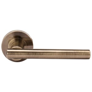 Berlin Antique Brass Round Rose Door Handle - 1 Pair Price Comparisons | Compare The Build