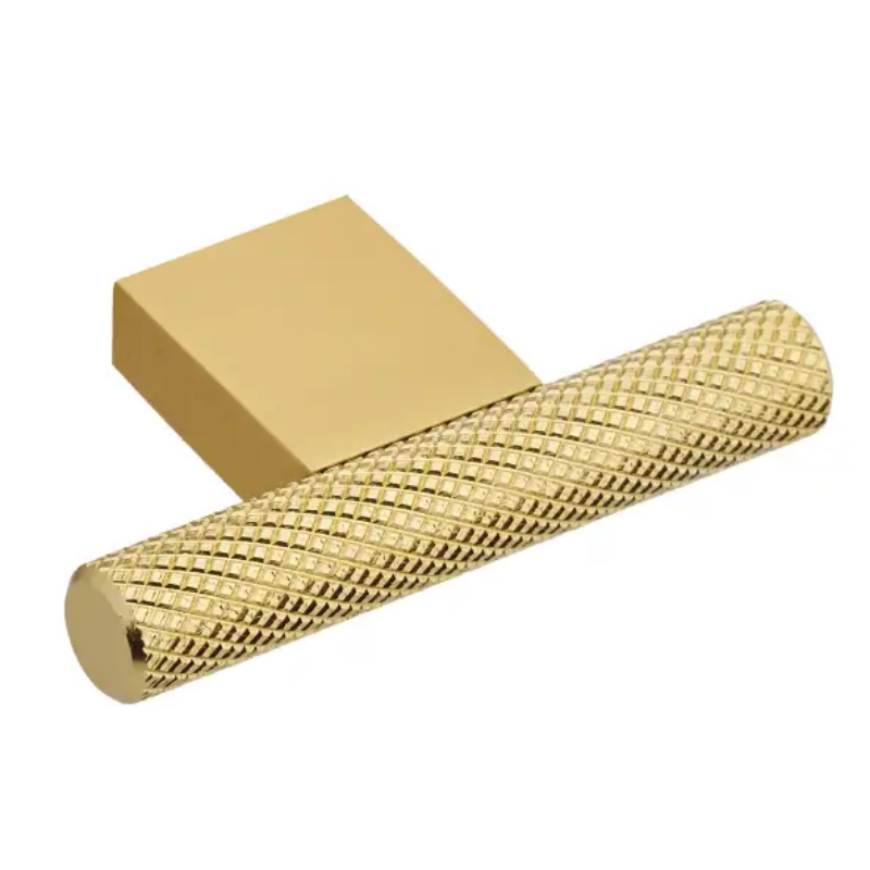 Kensington Knurled T-Knob - Brushed Brass (60mm) Price Comparisons | Compare The Build