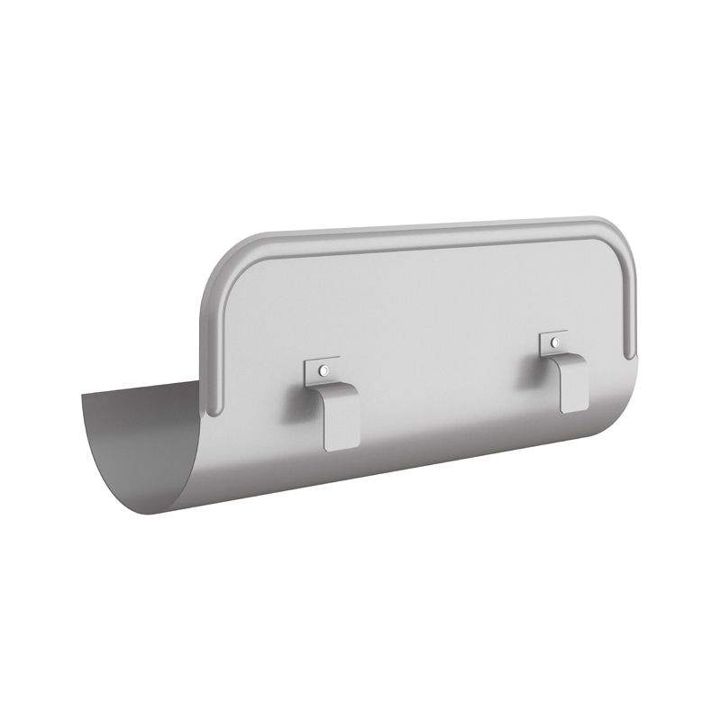 Lindab Half Round Straight Steel Overflow Protector 125mm Painted Anthracite Anthracite Metallic Galvanised Steel OSKR125AM Price Comparisons | Compare The Build