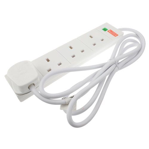 Pro Elec 4G White Surge Protected & Neon Extension Lead - 5 Meter - 5 Meter Price Comparisons | Compare The Build