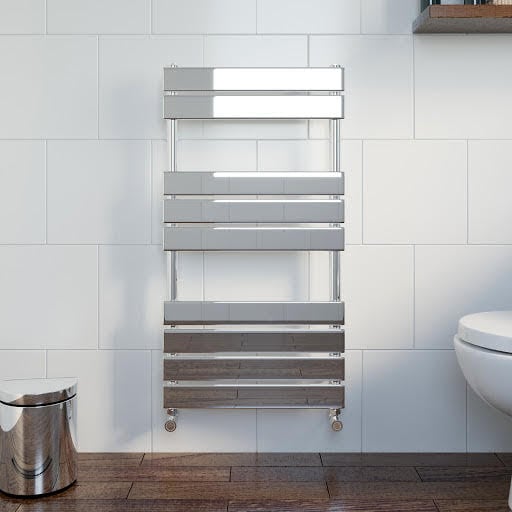 DuraTherm Flat Panel Heated Towel Rail Chrome - 950 x 500mm Price Comparisons | Compare The Build