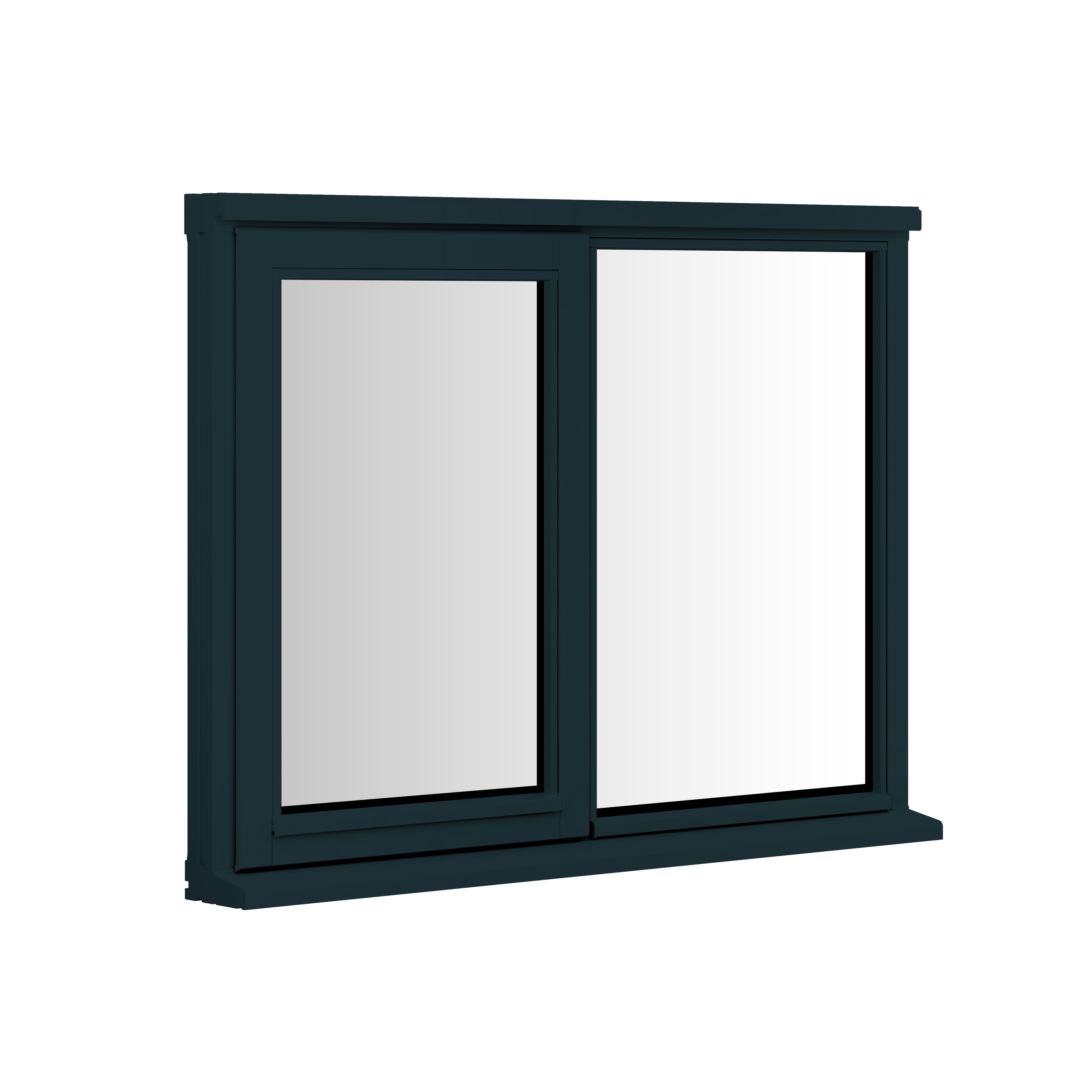 Clear Double Glazed Anthracite Grey Timber Top Hung Window, (H)1195mm (W)625mm Price Comparisons | Compare The Build