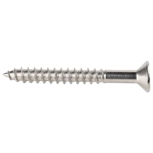 Wickes Stainless Steel Wood Screws - 4 x 40mm - Pack of 50 | Compare The Build