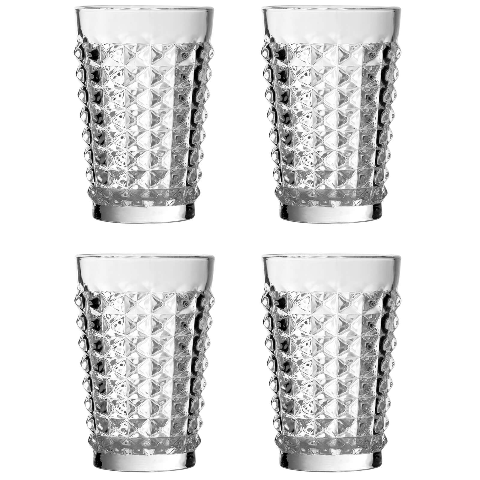 Pyramid Hi Ball Glasses - Set of 4 Price Comparisons | Compare The Build