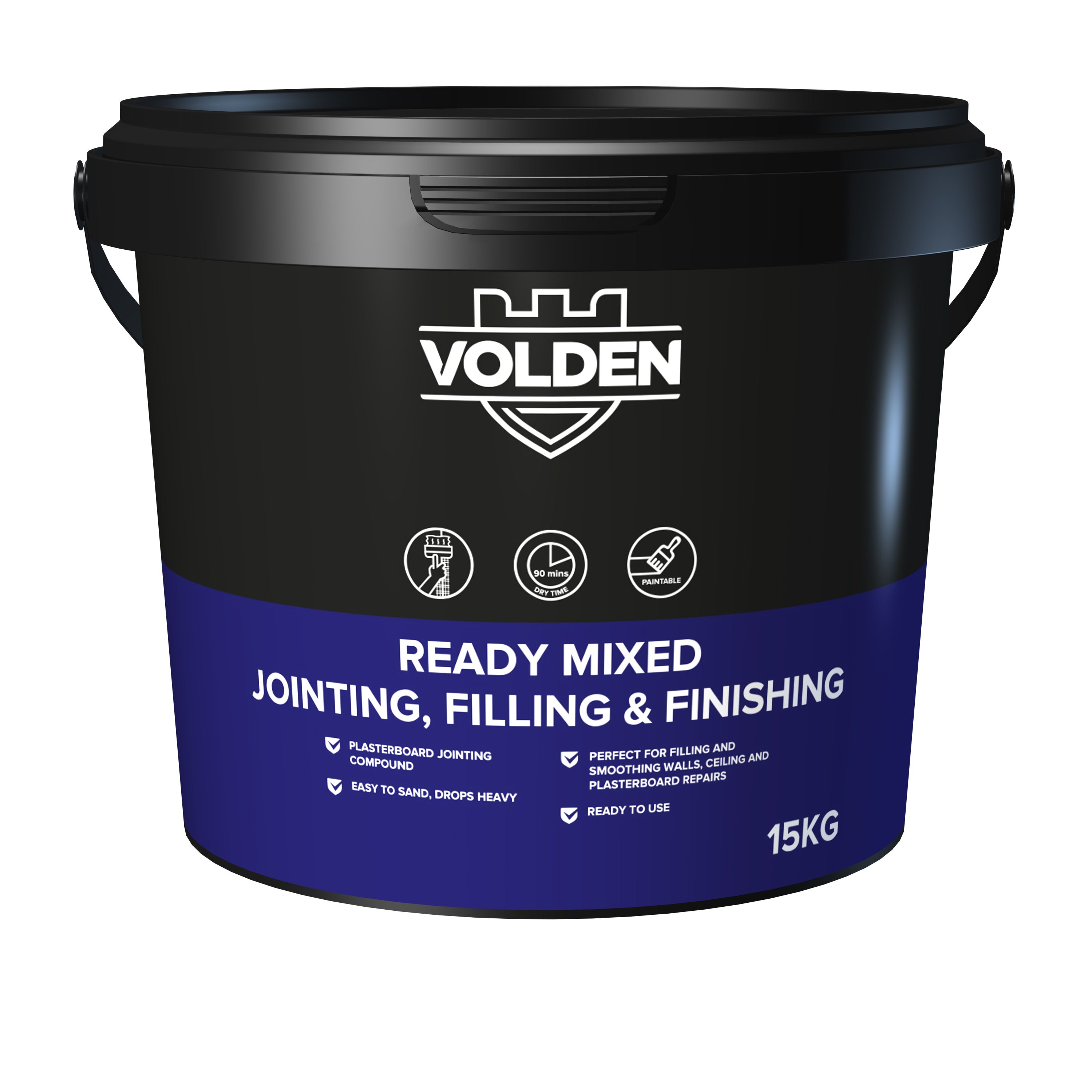 Volden Ready Mixed Plasterboard Jointing, Filling & Finishing Compound 15Kg 9L Tub Price Comparisons | Compare The Build