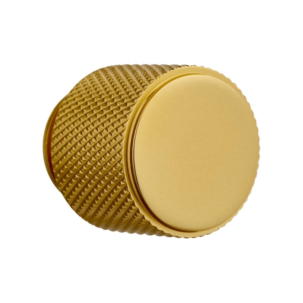 Kensington Knurled Cabinet Wardrobe Drawer Knob Brushed Brass - 25mm Price Comparisons | Compare The Build