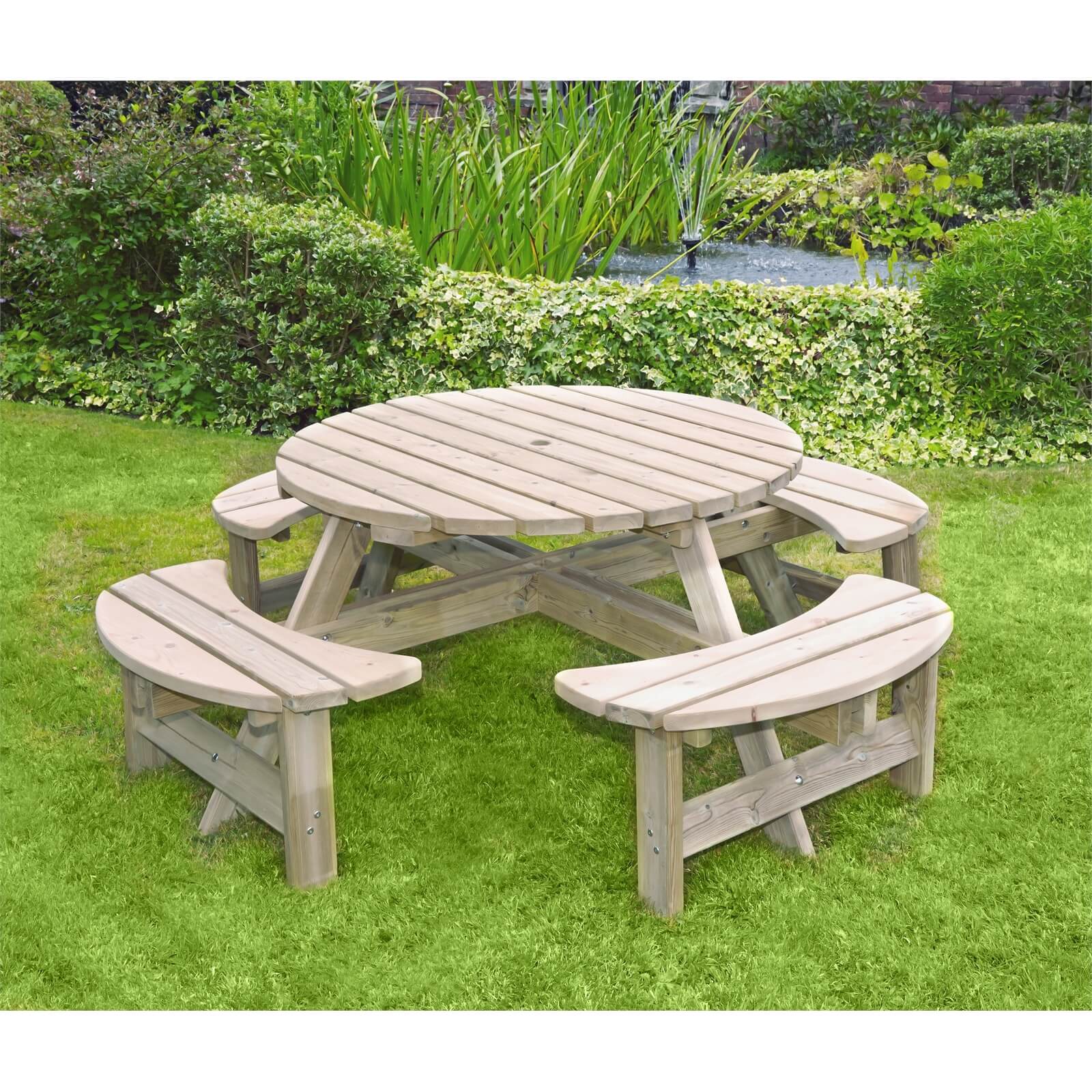 Anchor Fast FSC Milldale Round Picnic Bench Price Comparisons | Compare The Build