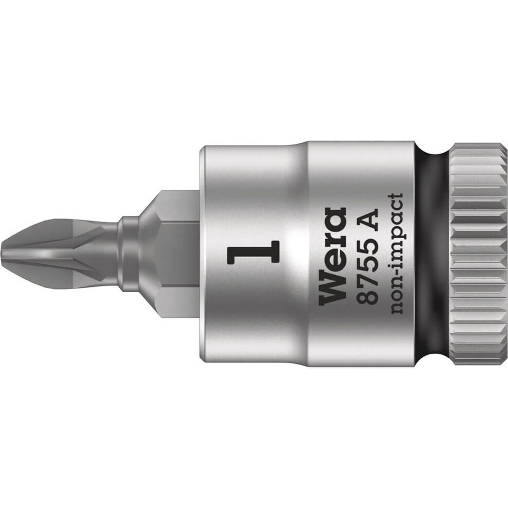 Wera 8755 A Zyklop 1/4" Drive Pozi Socket Bit 1/4" PZ1 Price Comparisons | Compare The Build