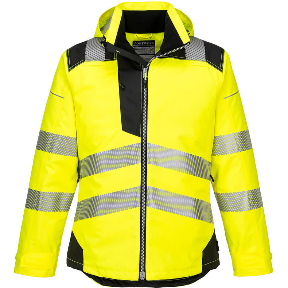 Portwest PW3 Hi Vis Winter Rain Jacket Yellow / Black 2XL Price Comparisons | Compare The Build