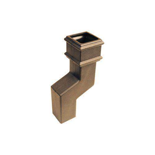 Cascade Cast Iron Style Square Downpipe 115mm Offset Bend - Sand Plastic BR5115CI/SD Price Comparisons | Compare The Build