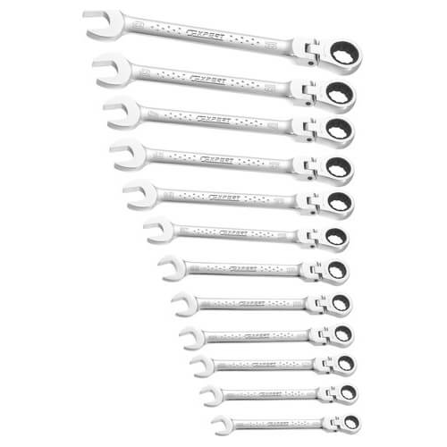 Expert by Facom 12 Piece Flexible Ratchet Head Combination Spanner Set Price Comparisons | Compare The Build