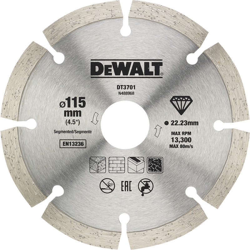 DEWALT DEWDT20455QZ Dry Diamond Blade 115mm (2 Pack) Price Comparisons | Compare The Build