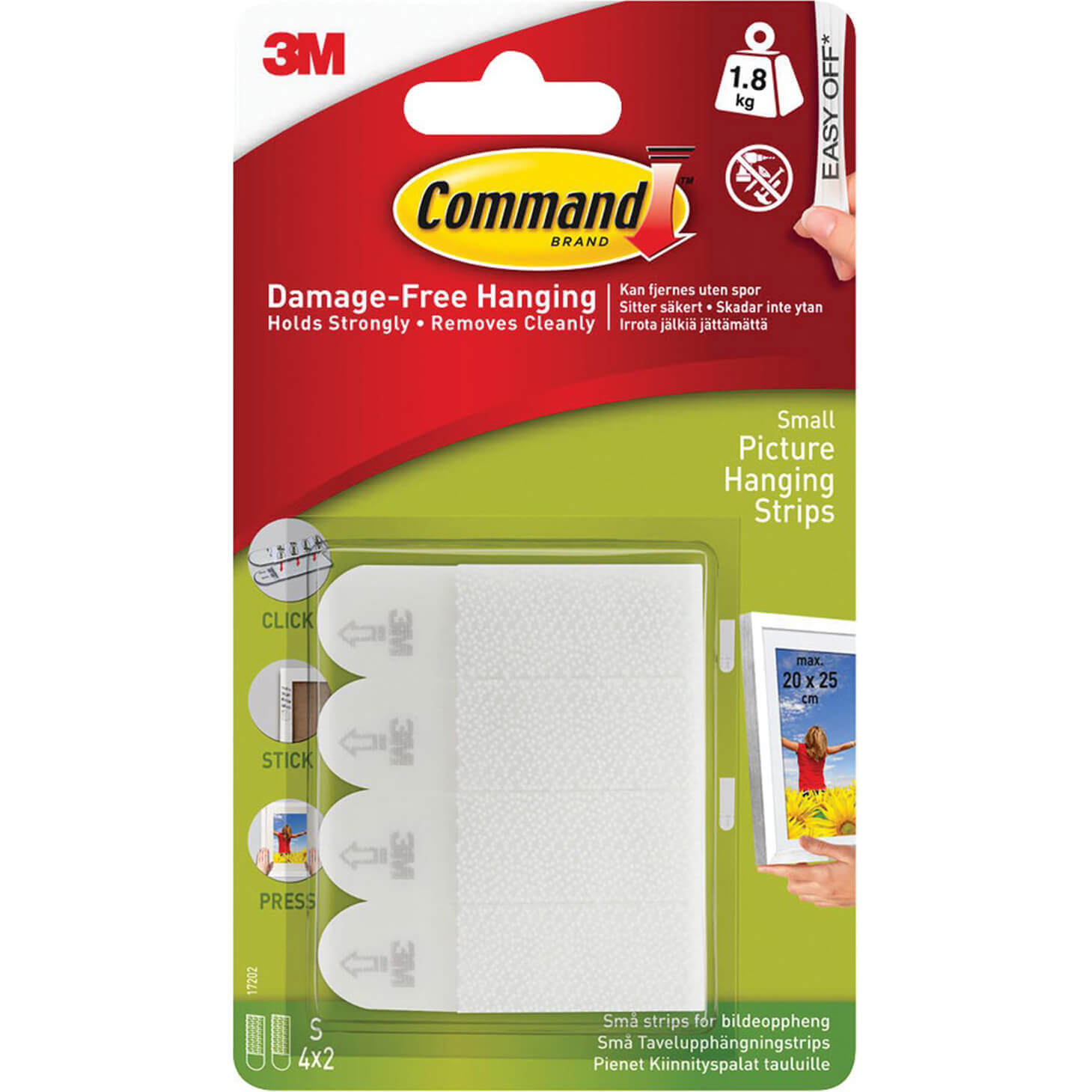 Command Picture Hanging Adhesive Strips White S Pack of 4 Price Comparisons | Compare The Build