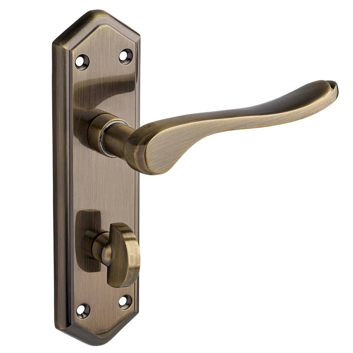 Bewdley Lever Bathroom Door Handle Antique Brass Price Comparisons | Compare The Build