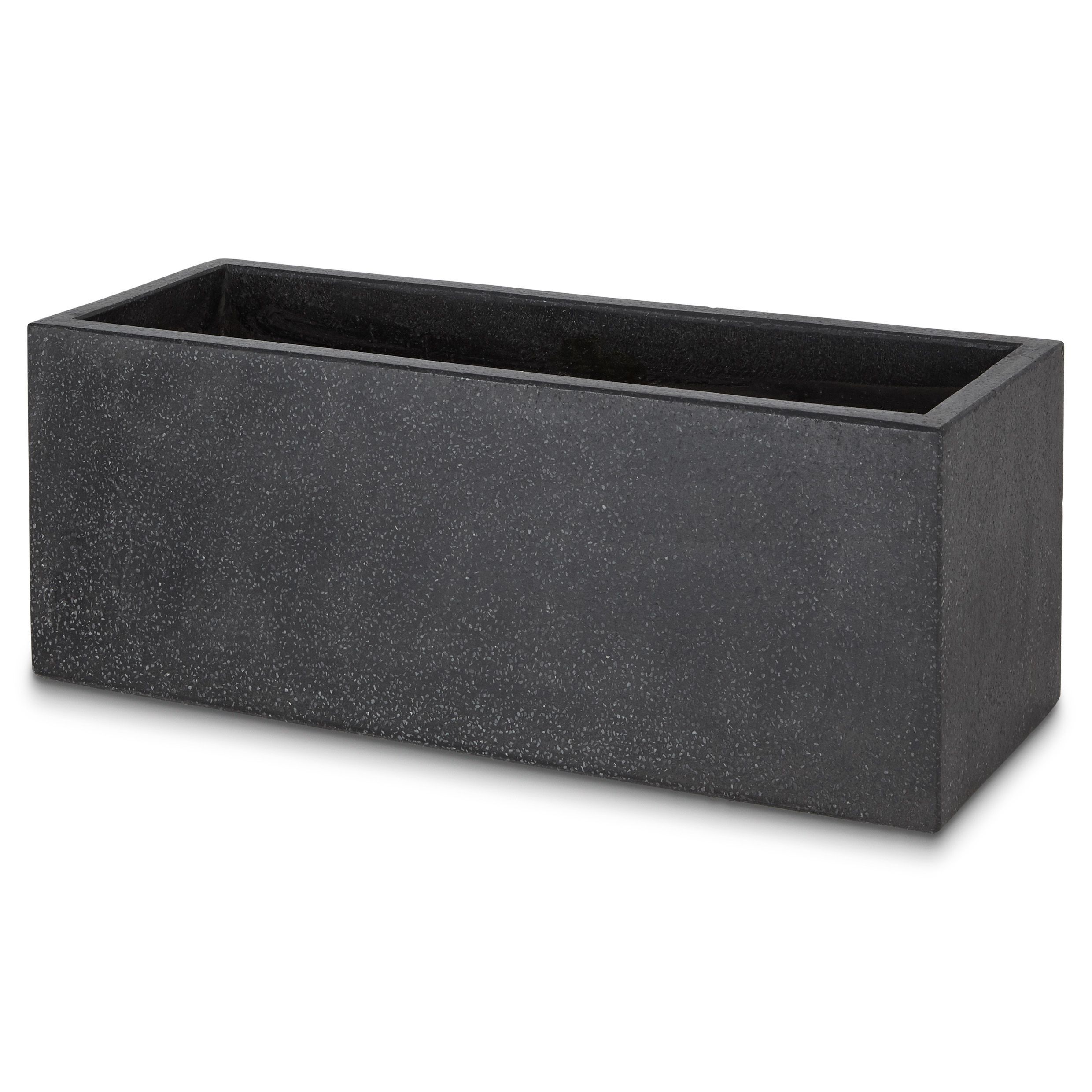 Blooma Hoa Dark Grey Concrete Effect Plastic Rectangular Trough 60Cm Price Comparisons | Compare The Build