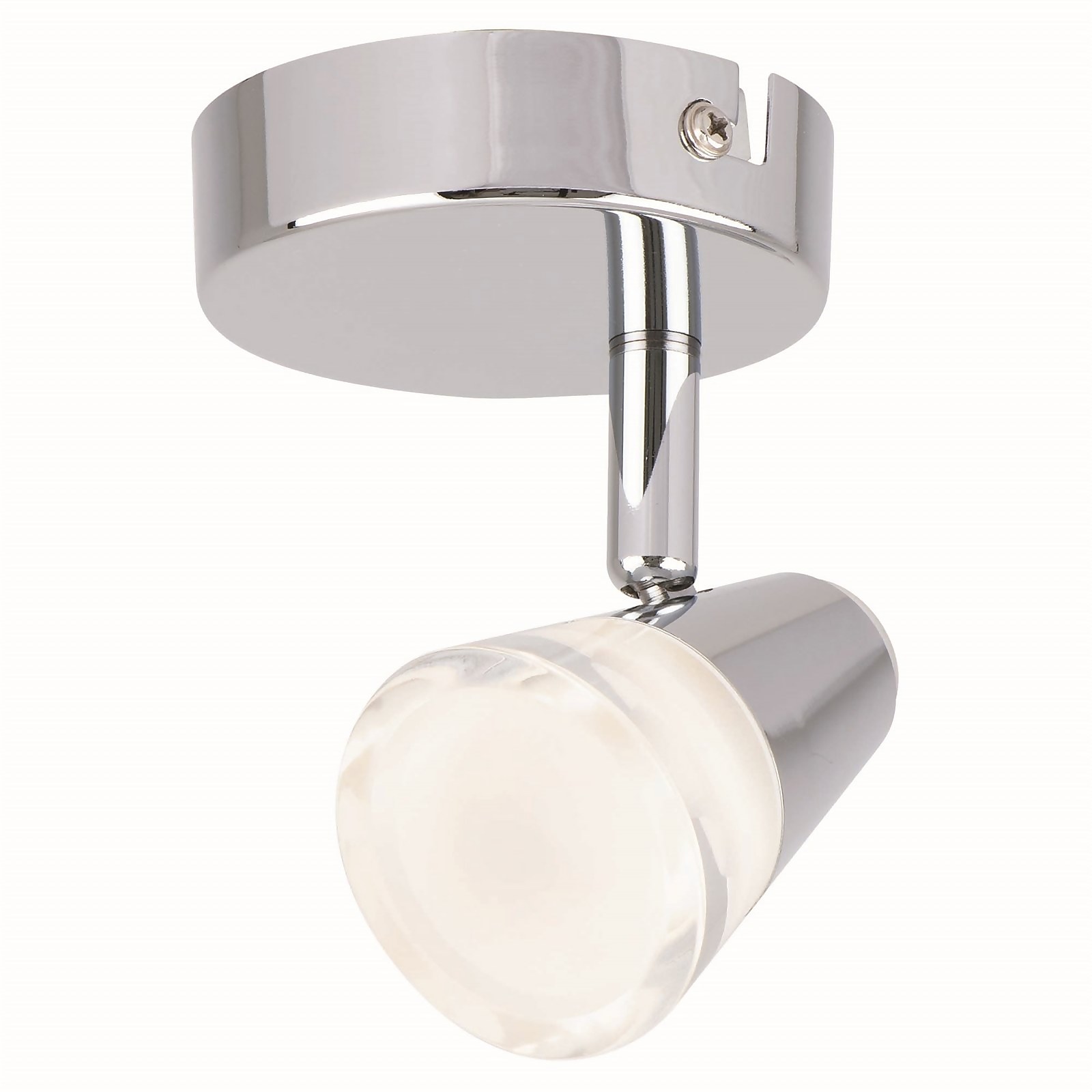 Rhea Single Lamp Spotlight, Polished Chrome | Compare The Build