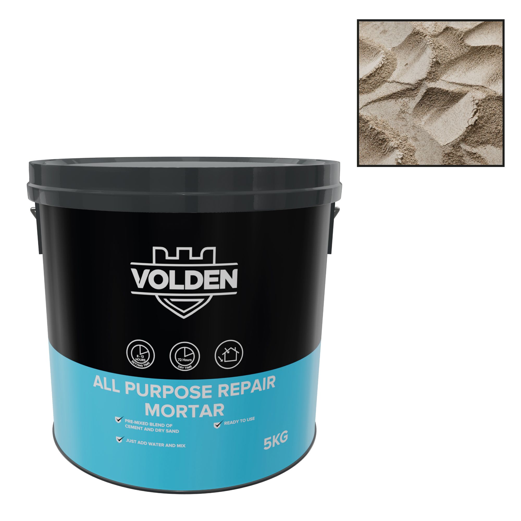 Volden Ready-Mixed Repair Mortar, 5Kg Tub - Requires Mixing Before Use Price Comparisons | Compare The Build