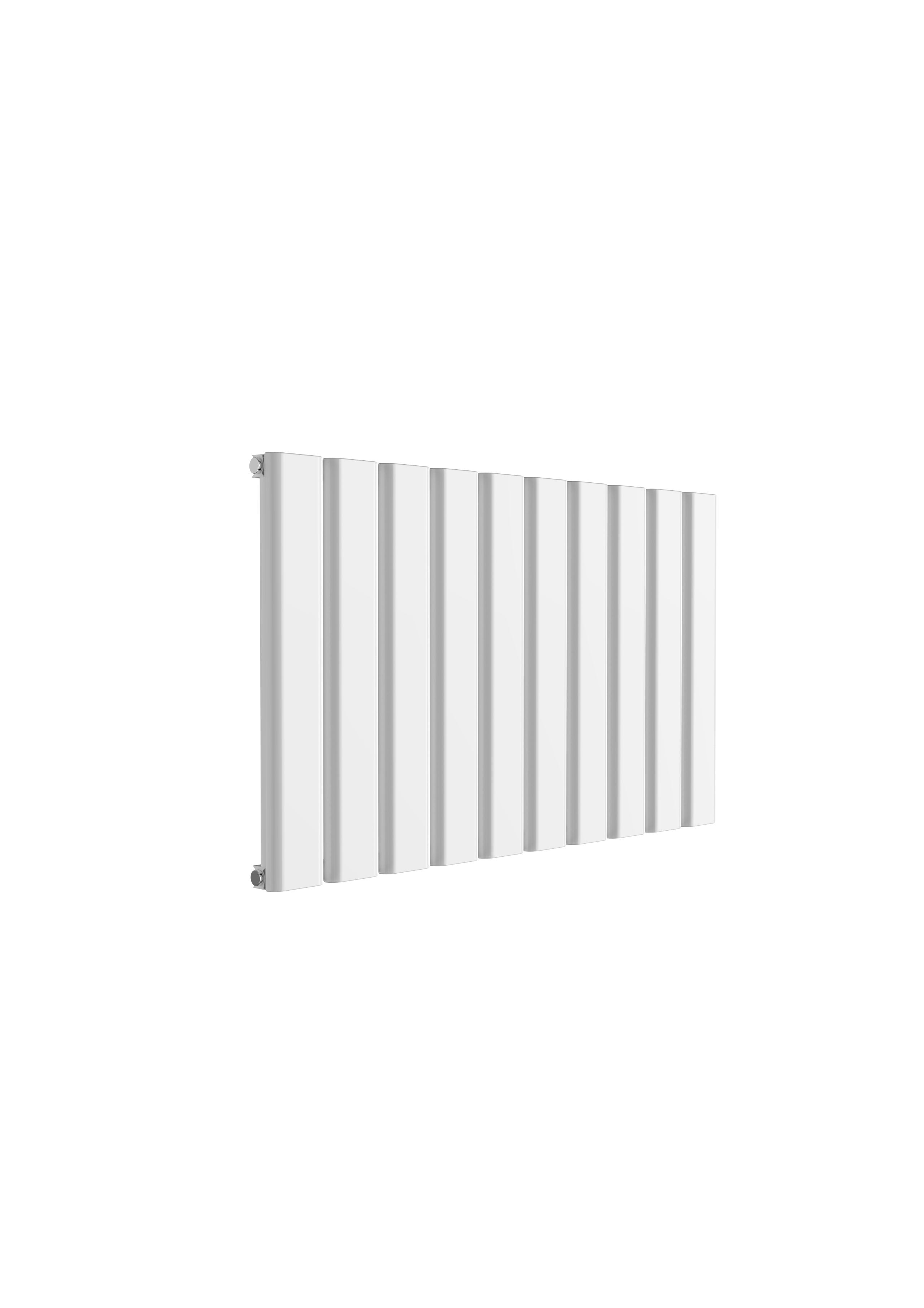 Reina Vicari Horizontal Aluminium Designer Radiator, White, 600mm x 1000mm Price Comparisons | Compare The Build