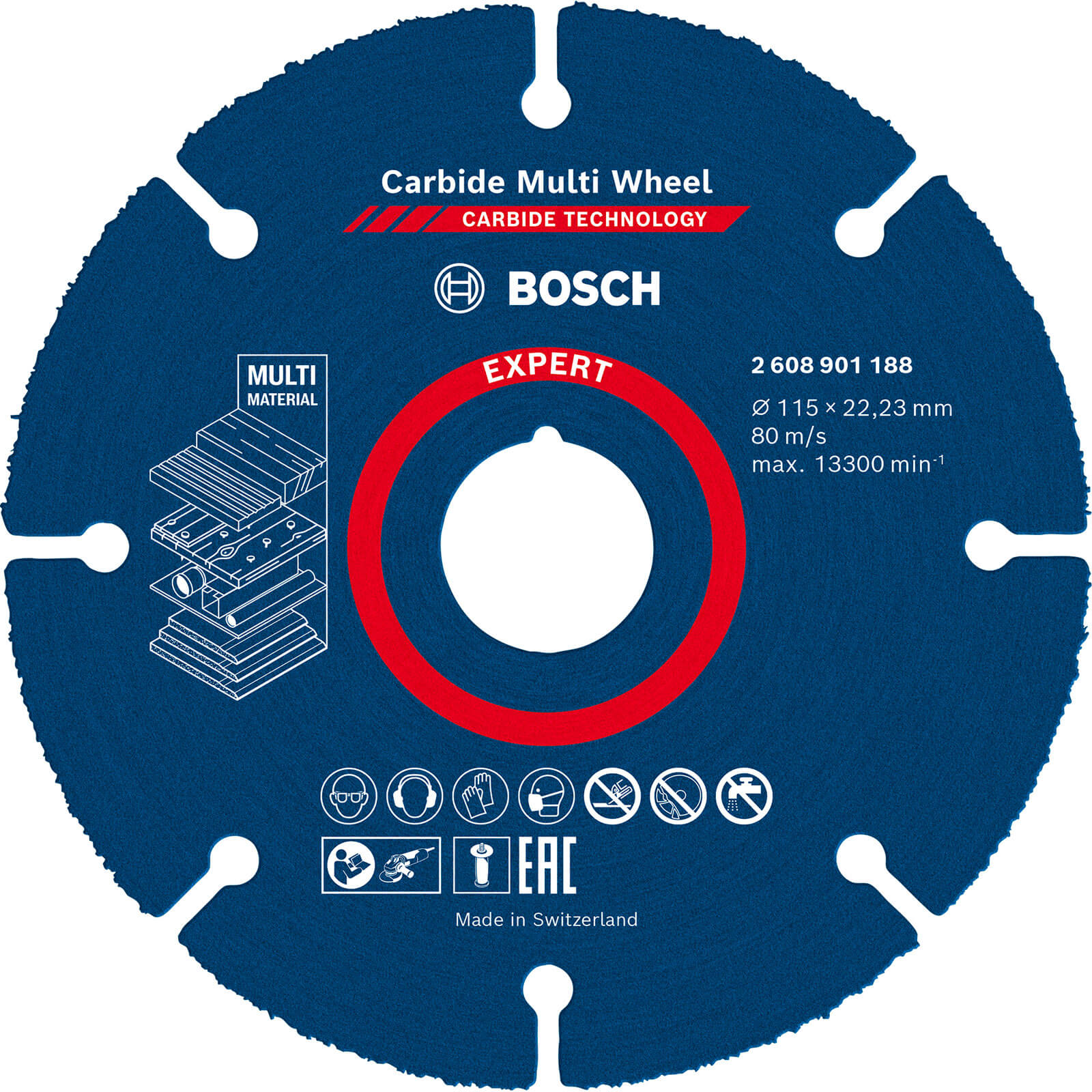 Bosch Expert Carbide Multi Cutting Disc 115mm Pack of 1 Price Comparisons | Compare The Build