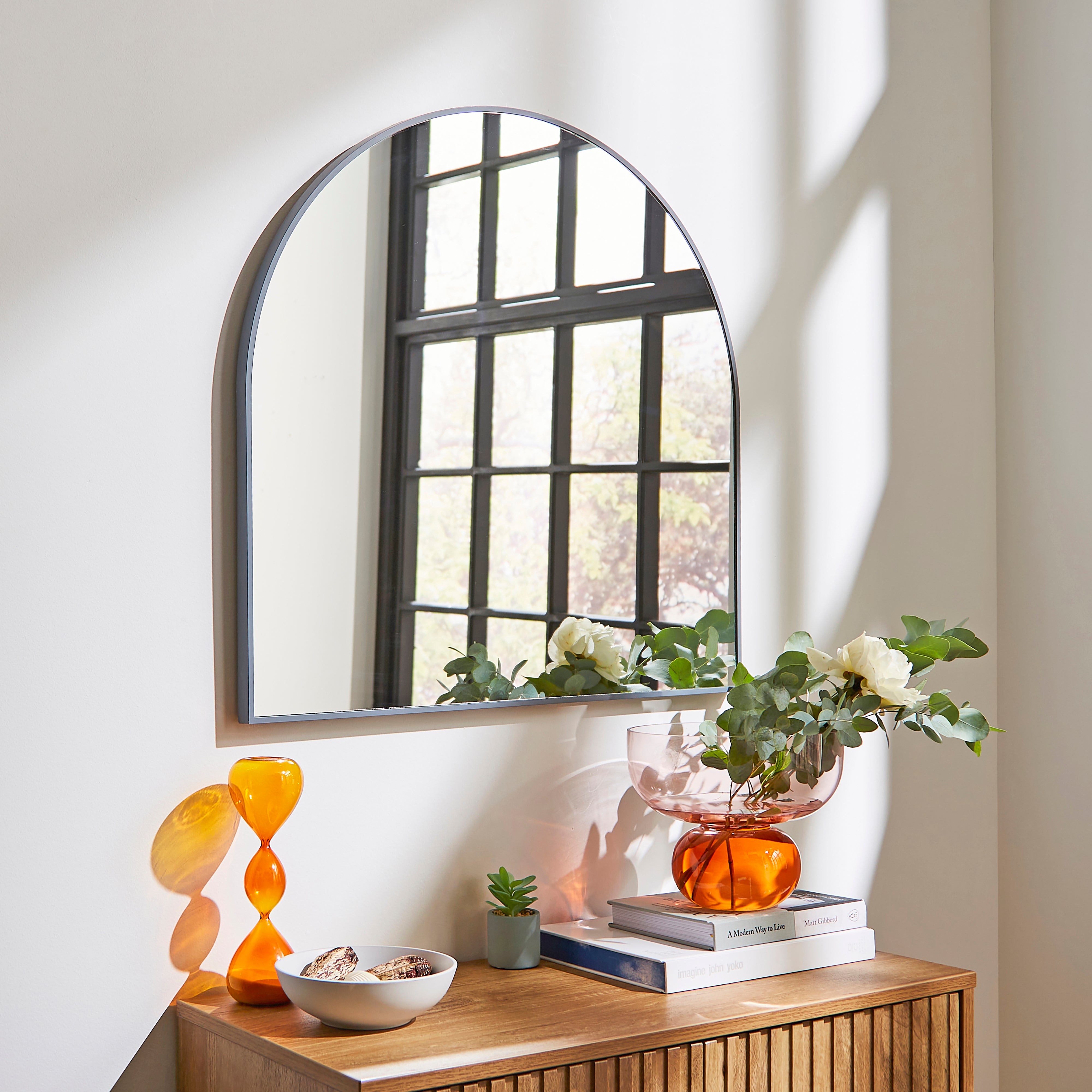 Essentials Arch Wall Mirror Grey Price Comparisons | Compare The Build