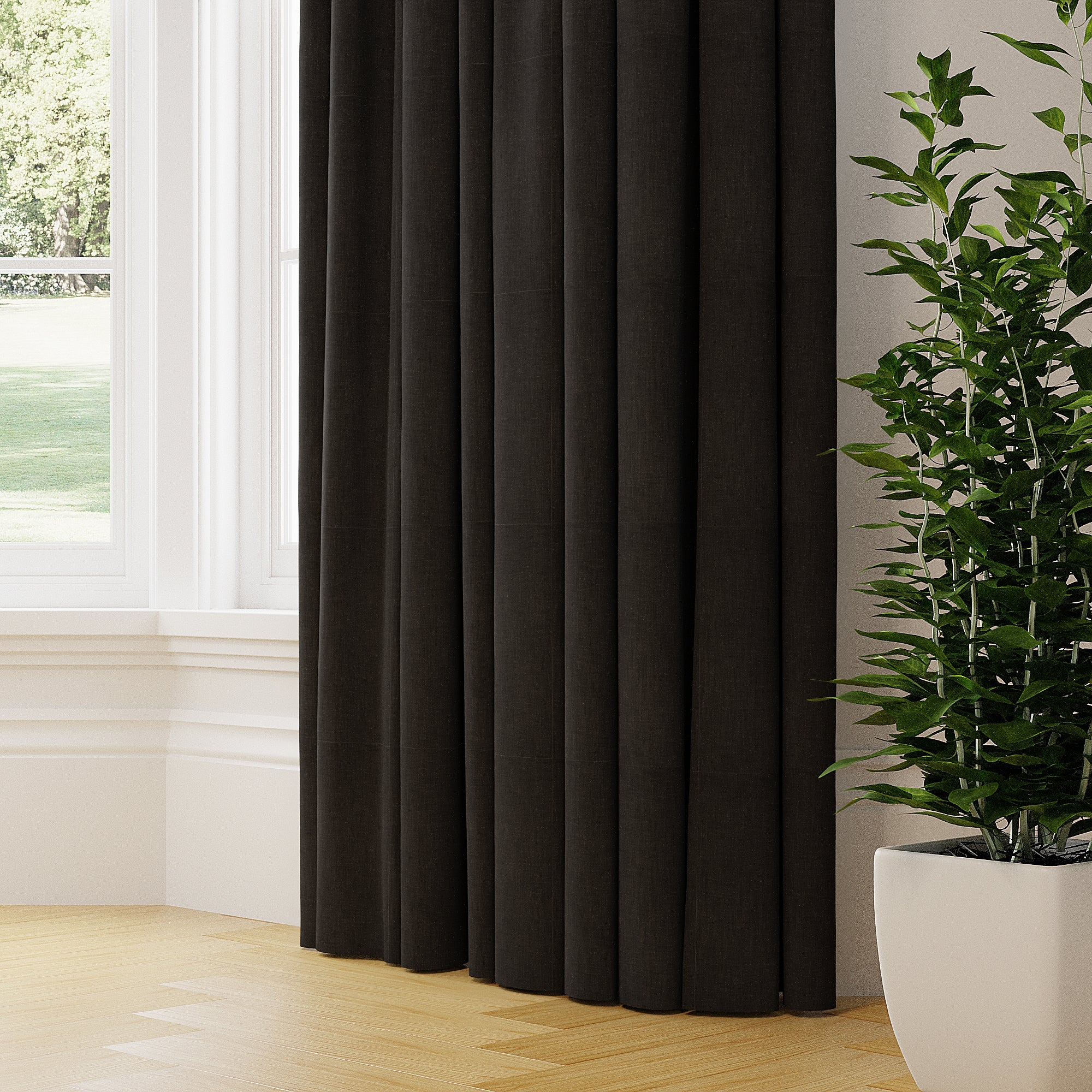 Linoso Made to Measure Curtains Black Price Comparisons | Compare The Build
