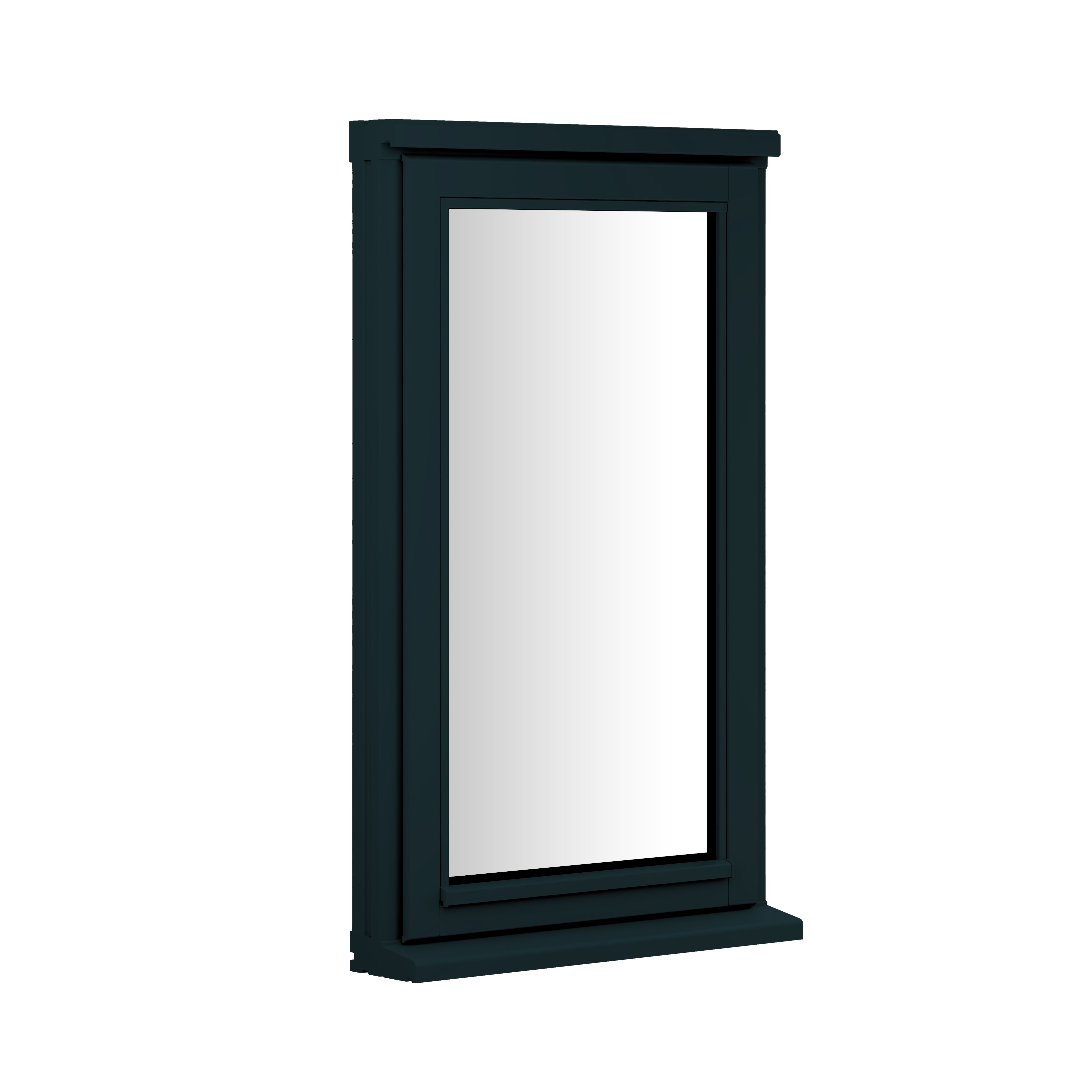 Clear Double Glazed Anthracite Grey Timber Top Hung Window, (H)1045mm (W)625mm Price Comparisons | Compare The Build