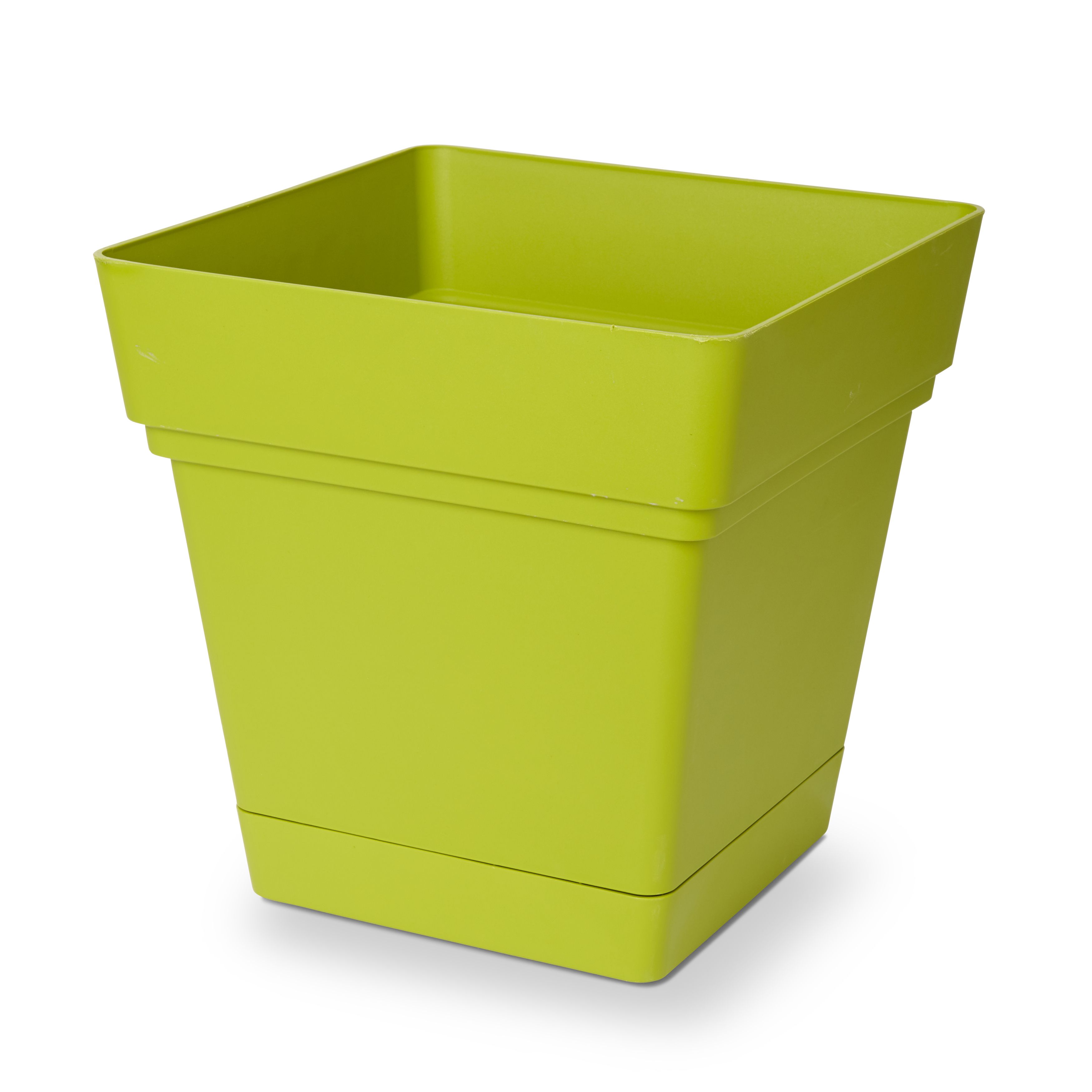 Verve Nurgul Green Plastic Square Plant Pot (Dia)38Cm Price Comparisons | Compare The Build