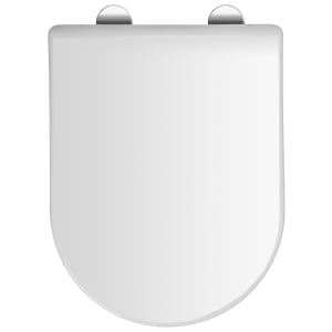 Croydex Malo Flexi-Fix™ D-Shaped Soft Close Toilet Seat - White | Compare The Build