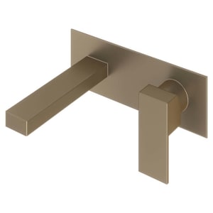 Ashton Single Lever Wall Mounted Mono Basin Mixer Tap - Brushed Nickel | Compare The Build