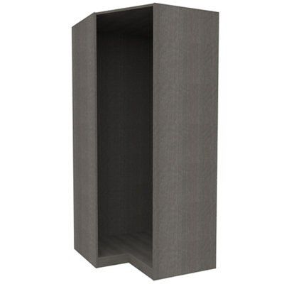 Form Darwin Modular Grey Oak Effect Tall Corner Wardrobe (H)2356mm (W)566mm (D)288mm Price Comparisons | Compare The Build