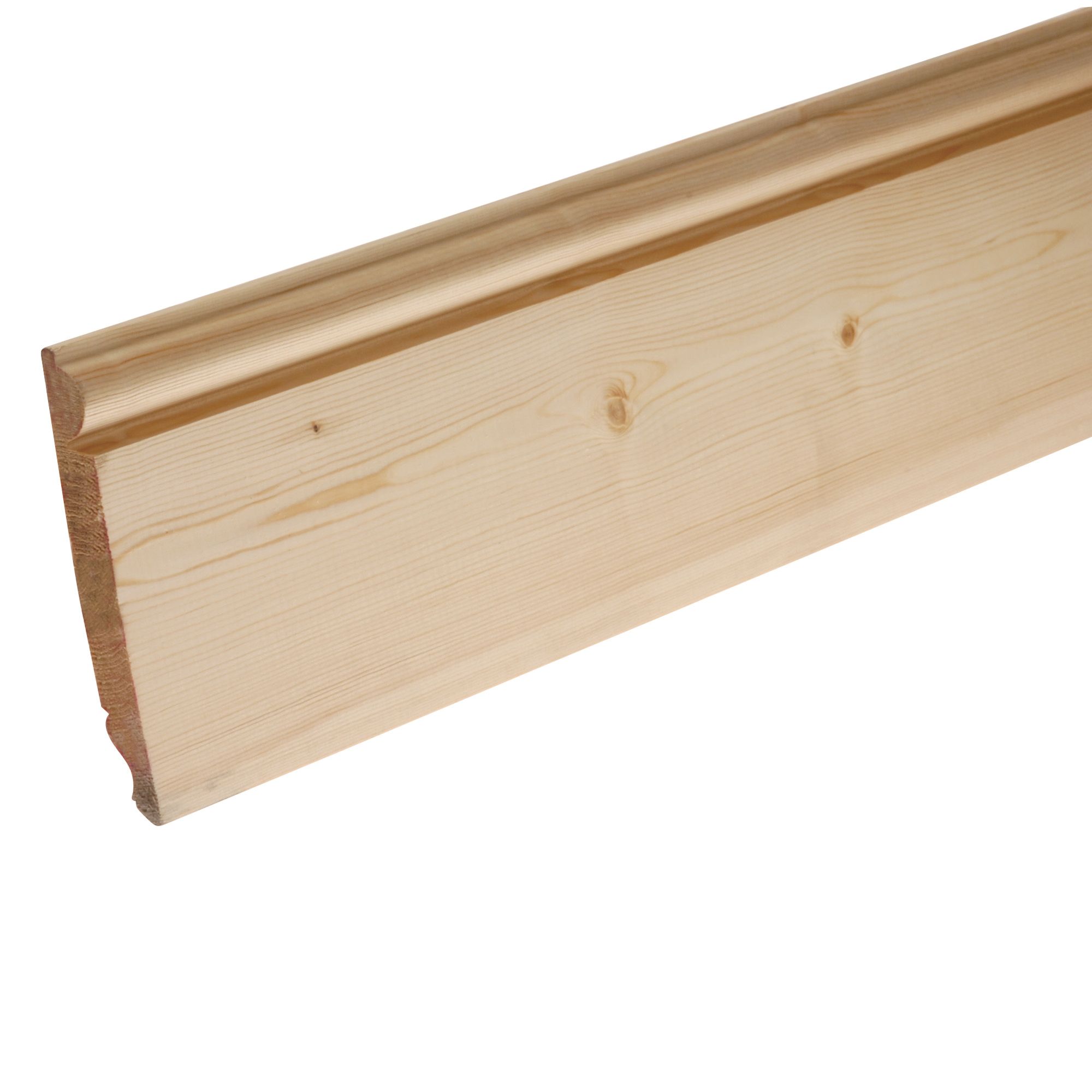 Pine Dual profile Skirting board (L)3.6m (W)169mm (T)19.5mm, Pack of 2 | Compare The Build