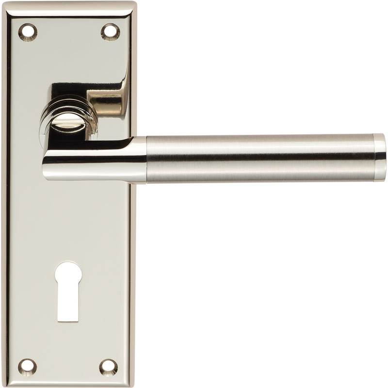 Serozzetta Sessanta Door Handles Lock Polished / Satin (Pair) in Nickel Price Comparisons | Compare The Build