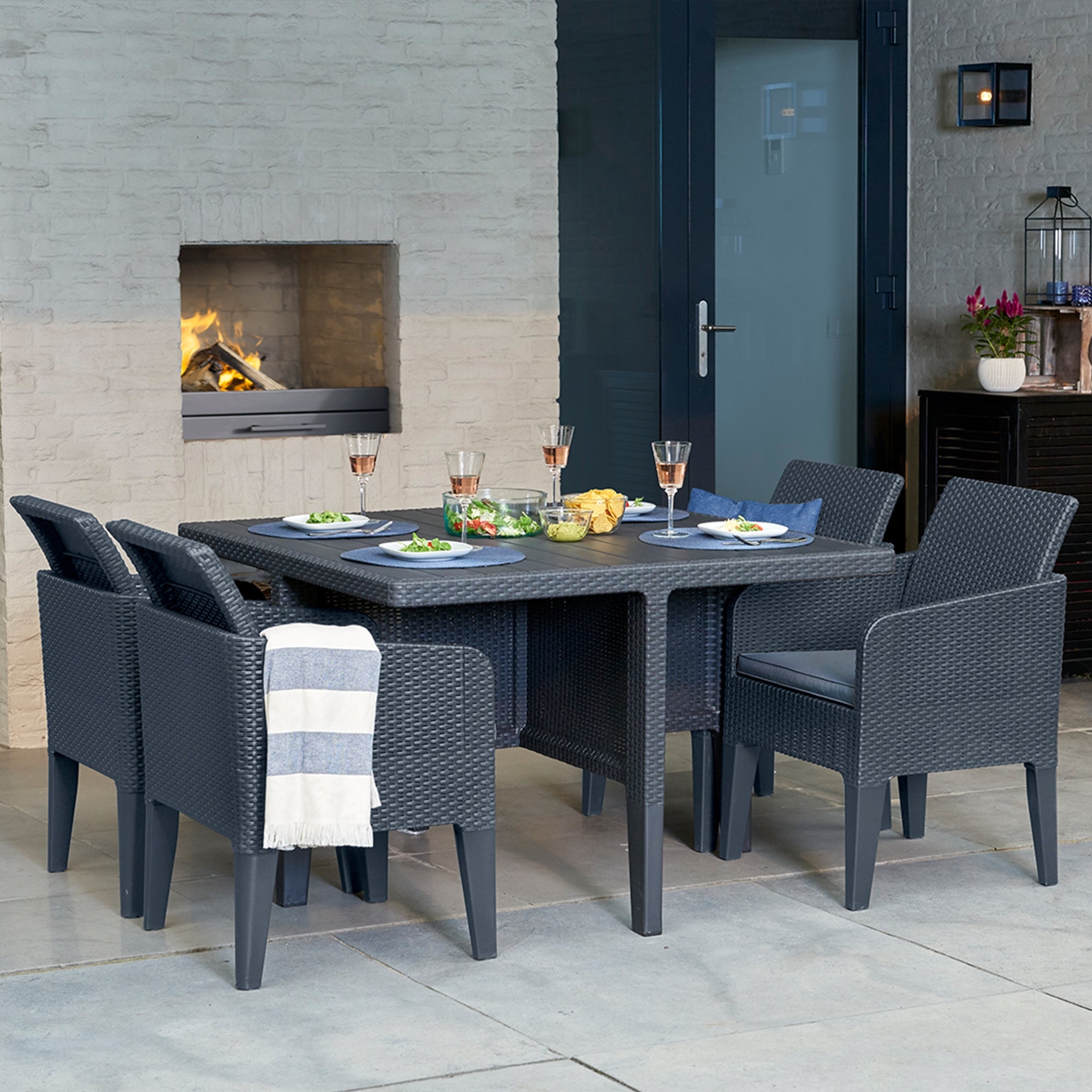 Santiago 5 Piece Set Grey Price Comparisons | Compare The Build