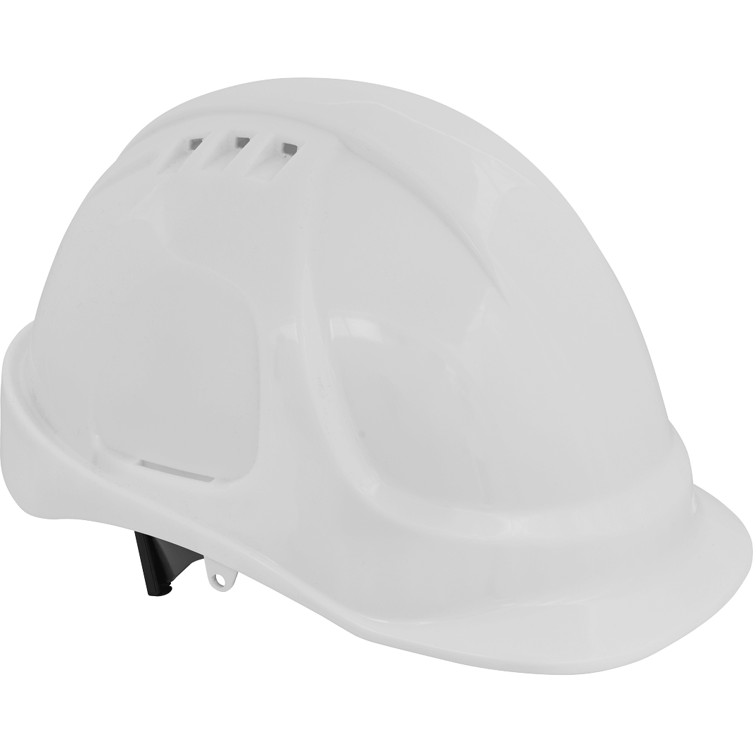 Sealey Worksafe 502 Vented Safety Helmet White Price Comparisons | Compare The Build