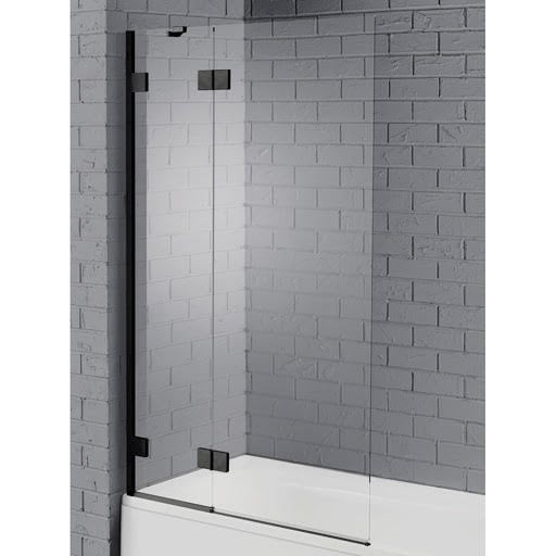 Aquadart Venturi 8 Hinged Bath Screen - 1000mm Black Price Comparisons | Compare The Build