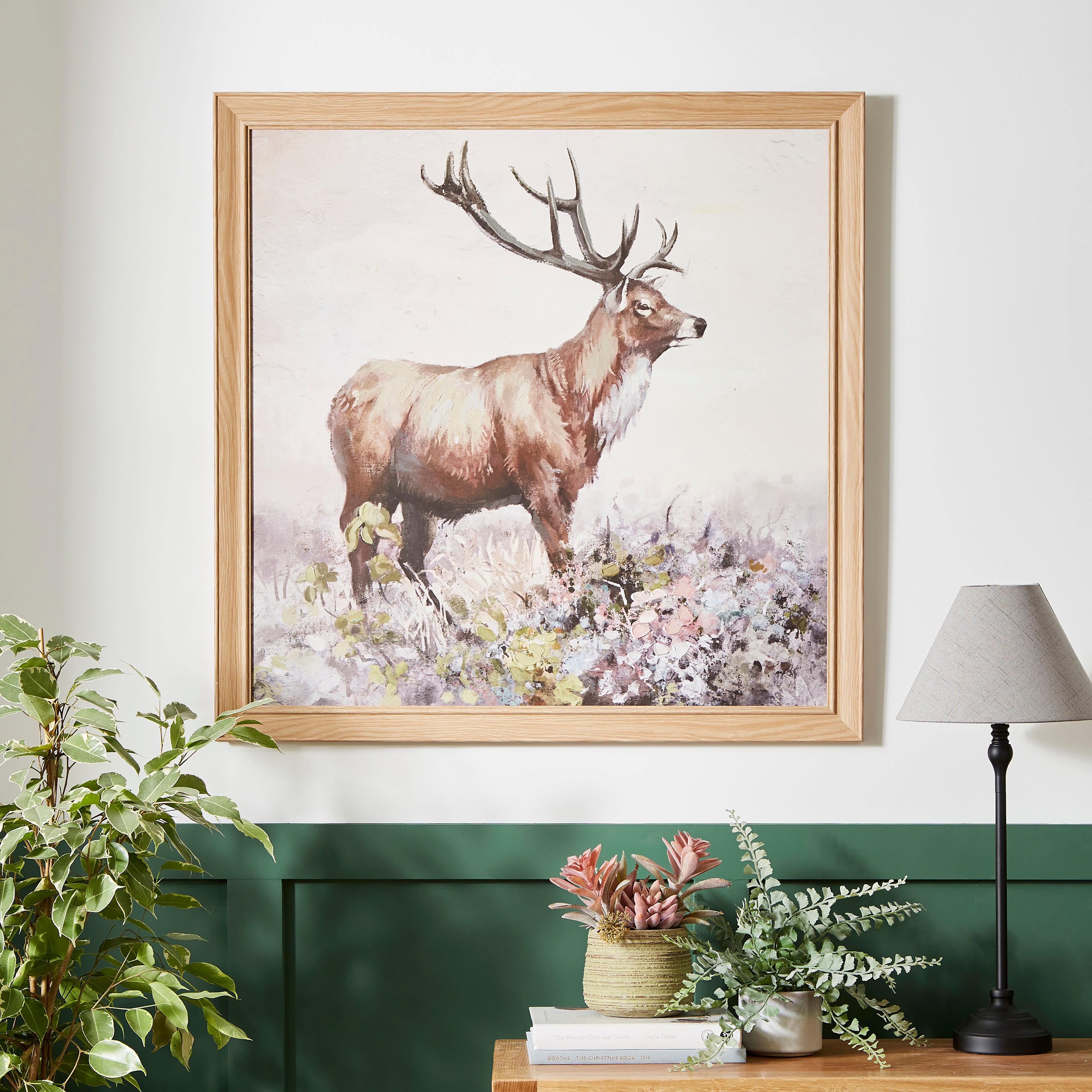 Stag Capped Canvas 80x80cm Natural Price Comparisons | Compare The Build