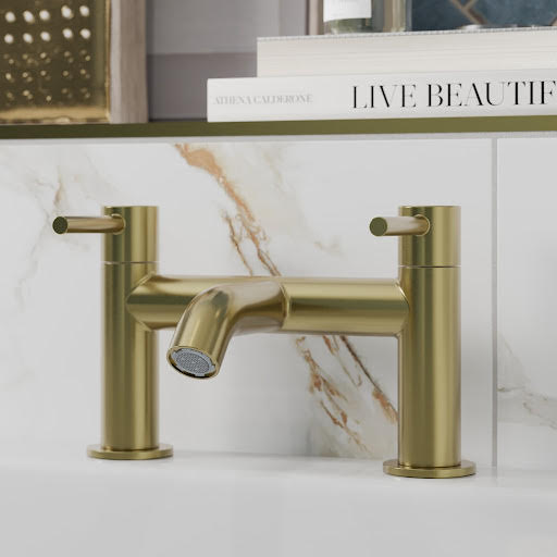 Merano Avellino Bath Mixer Tap - Brushed Brass Price Comparisons | Compare The Build