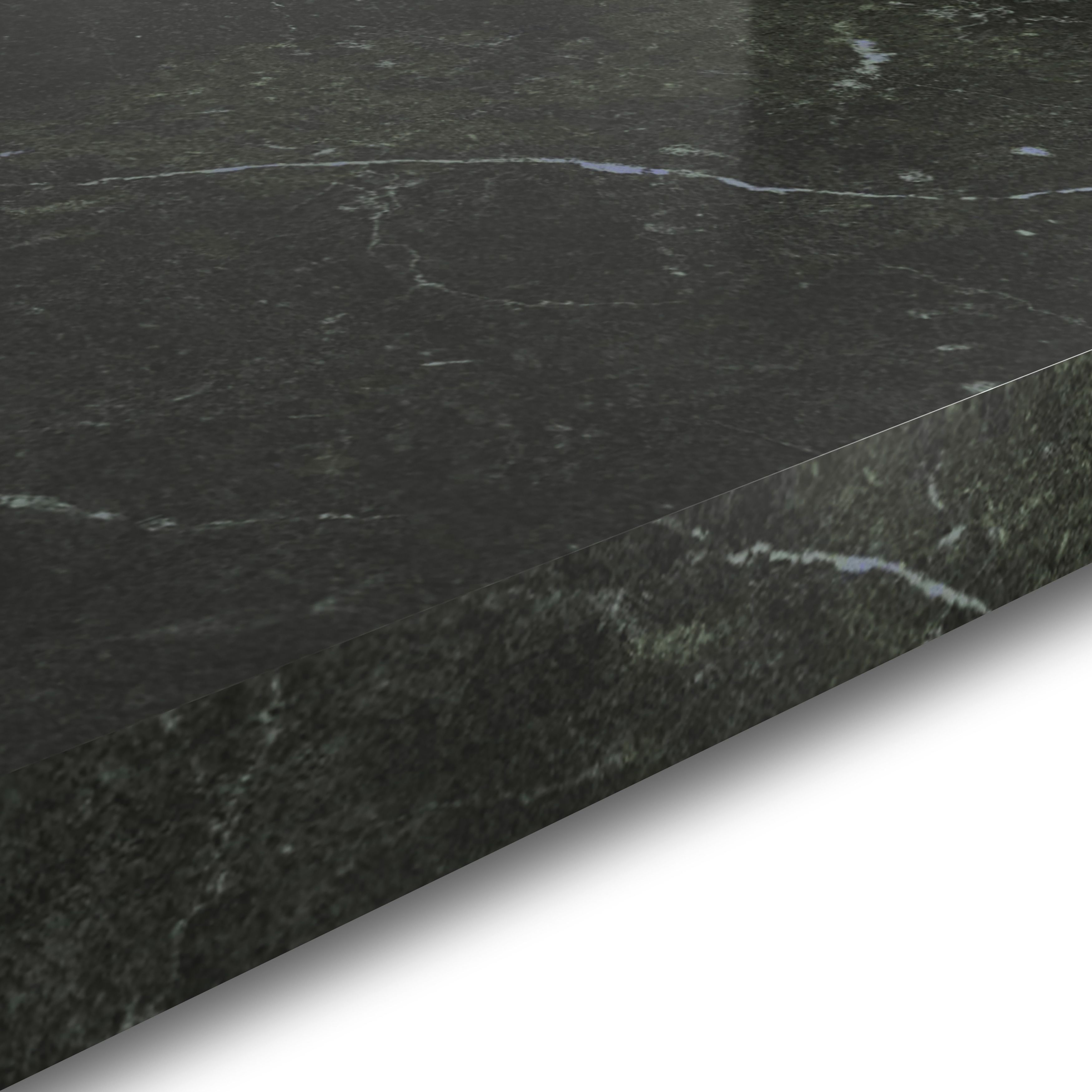 GoodHome 38mm Berberis Gloss Black Granite Effect Laminate & Particle Board Square Edge Kitchen Worktop, (L)3000mm Price Comparisons | Compare The Build