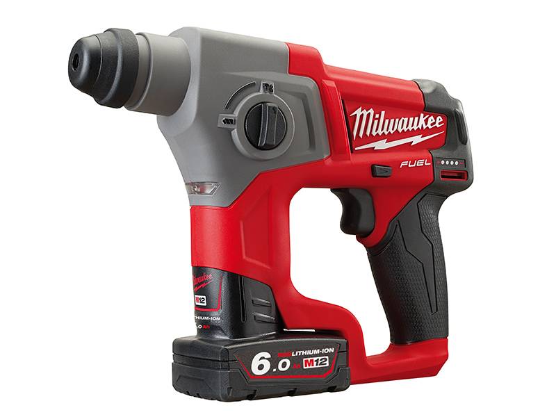 Milwaukee Power Tools MILM12CH602X M12 CH-602X Fuel™ SDS Hammer 12V 2 x 6.0Ah Li-ion | Compare The Build