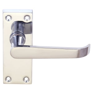 Victorian Straight Chrome Latch Door Handle - 1 Pair | Compare The Build