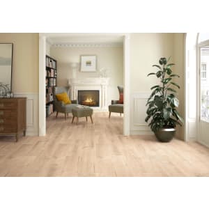 Wickes Maine Light Oak Wood Effect Porcelain Wall & Floor Tile - 225 x 900mm | Compare The Build