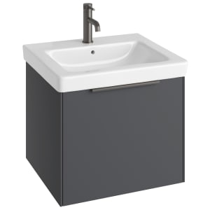 Abacus Concept Matt Grey S3 Vanity Unit & Basin - 550mm Price Comparisons | Compare The Build