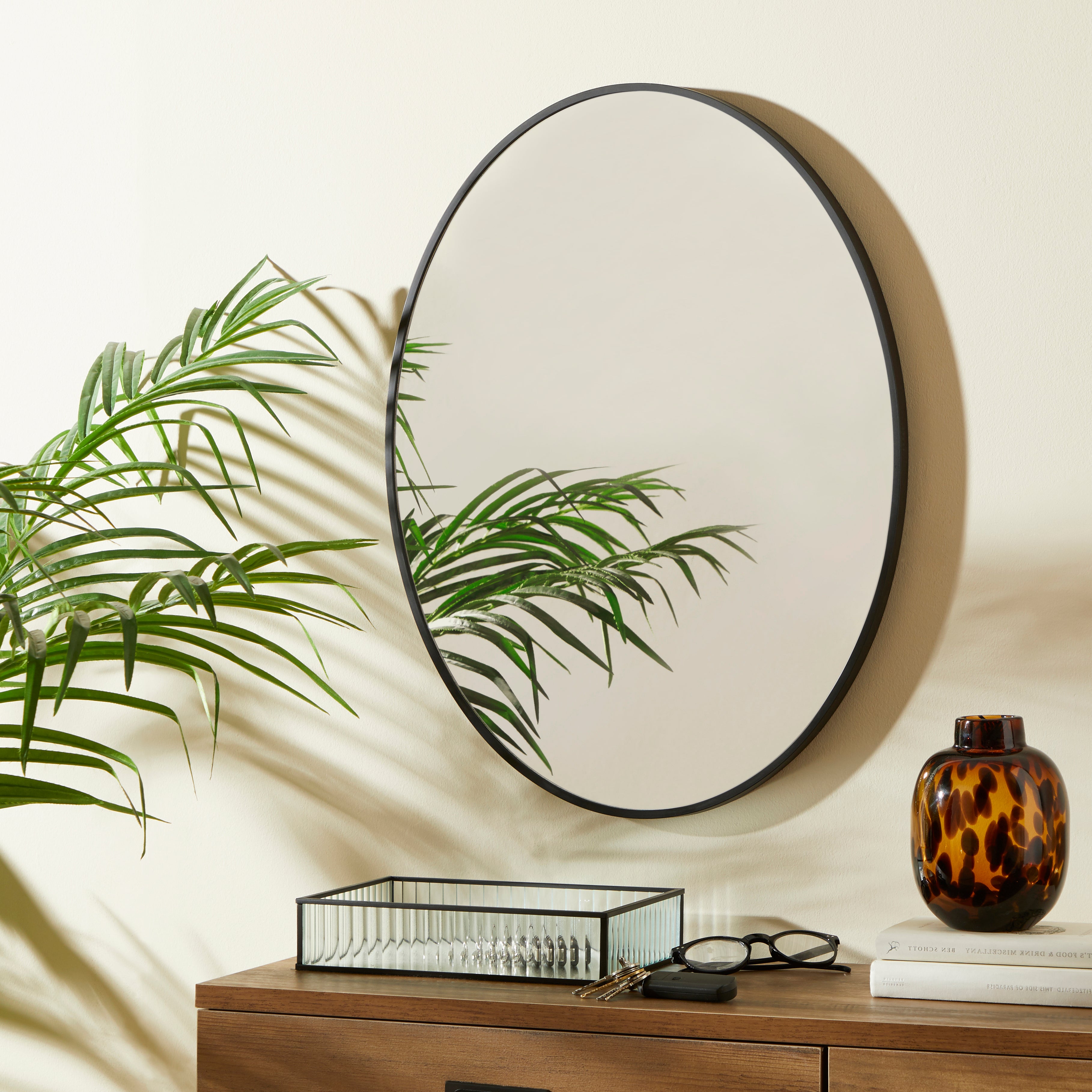 Black Oval Mirror 44cm x 60cm Black Price Comparisons | Compare The Build