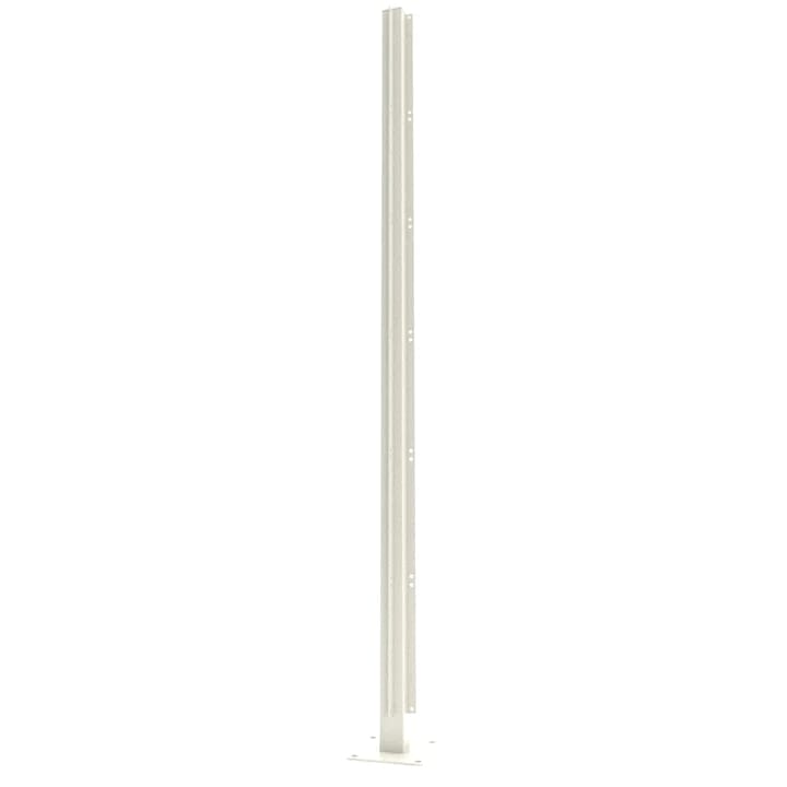 Aluminium Corner Post With Base For Privacy Screen - 600mm x 60mm x 60mm Cream Price Comparisons | Compare The Build